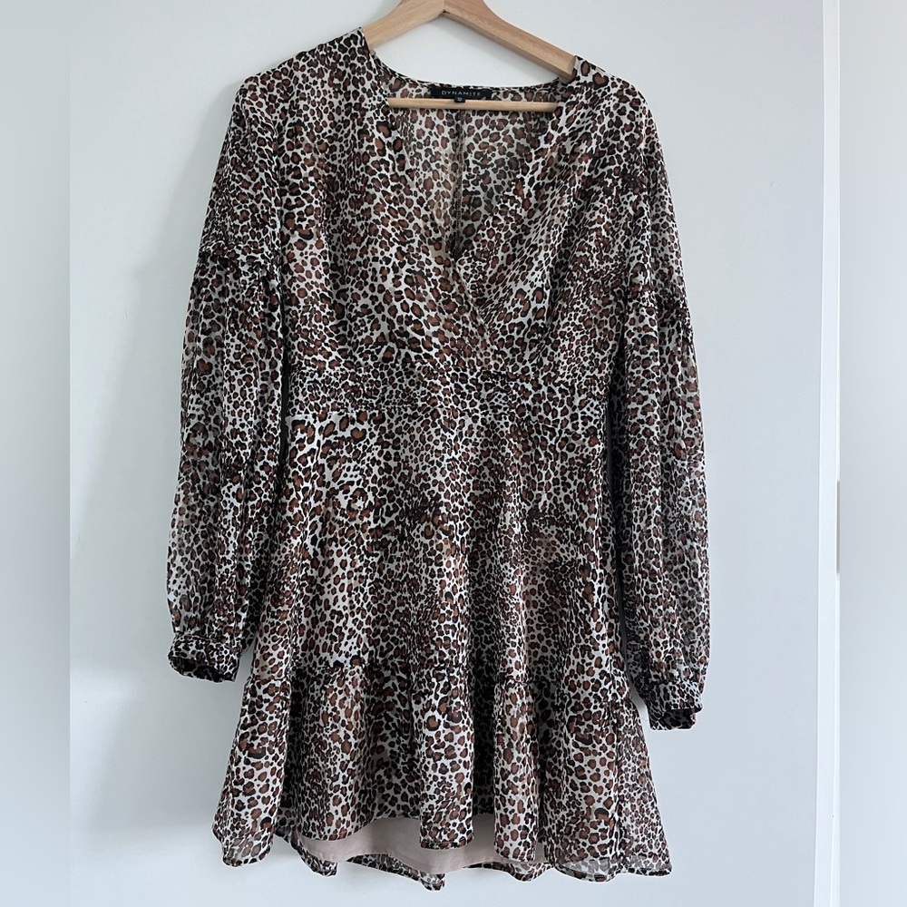Animal Print Mini Dress